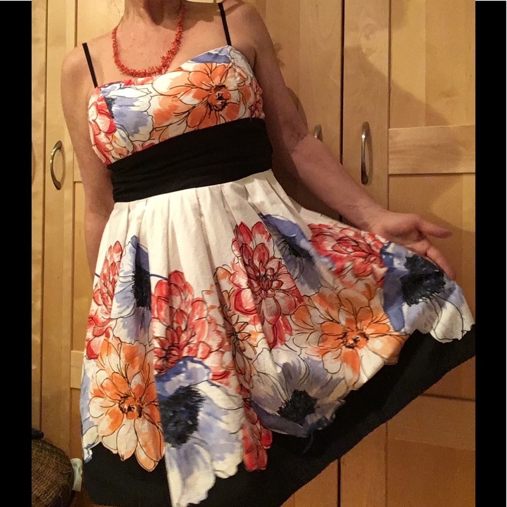 B Darlin colorful cotton dress with sash/ 8